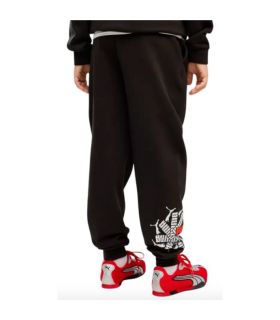 Puma Pantalón Ess Logo Lab Brand Negro Niño