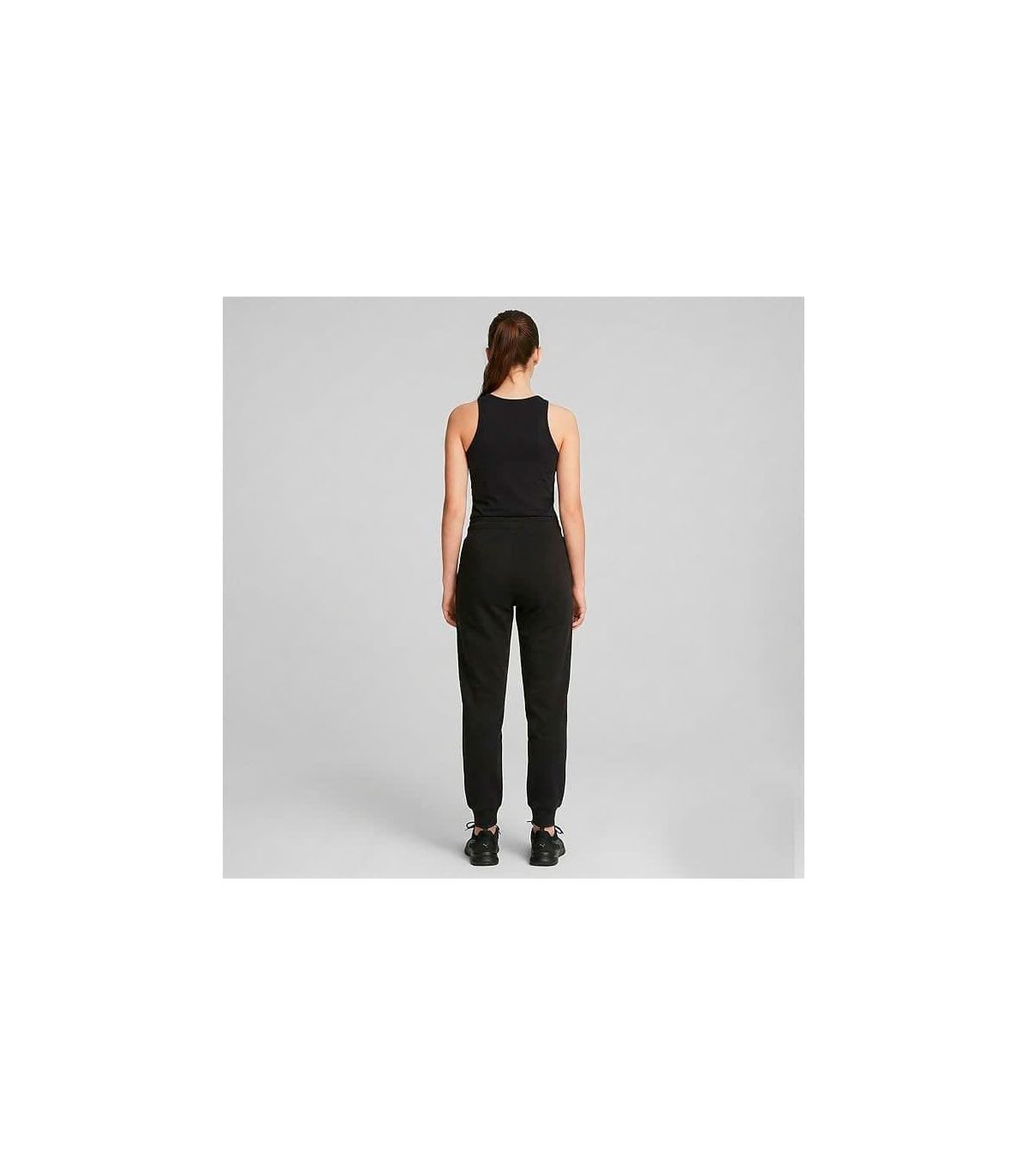 Puma Pantalón Ess+ Rhinestone Logo Black Niña | Con strass