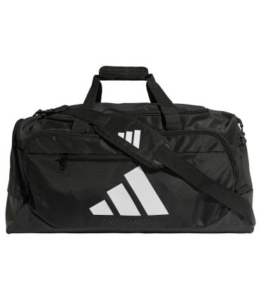 Bolsa de entrenamiento Adidas Defender mediana negra con compartimento para calzado