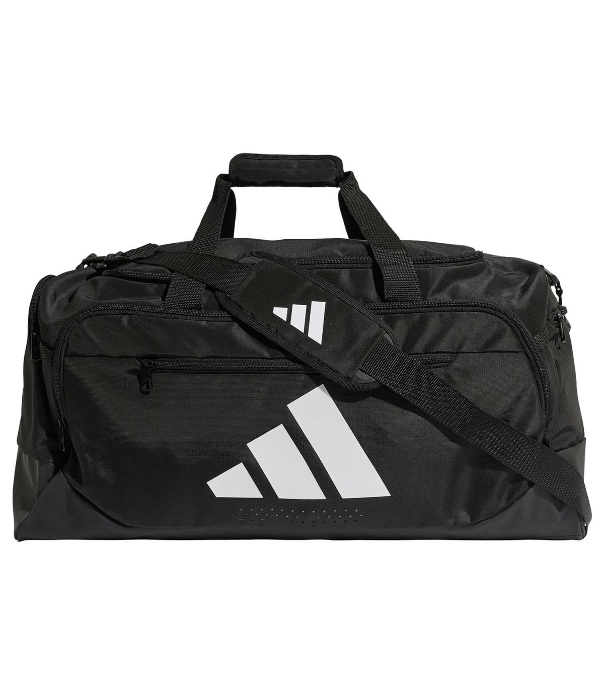 Bolsa de entrenamiento Adidas Defender mediana negra con compartimento para calzado
