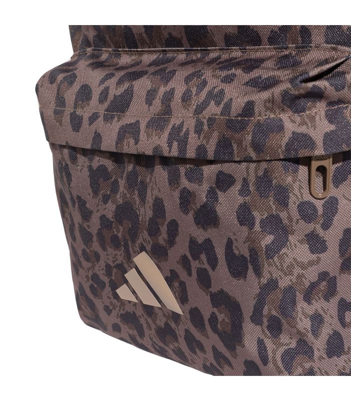 Adidas Mochila Ess Leo | estampado leopardo y doble cursor