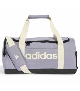 Bolsa de deporte pequeña Adidas Linear morada para entrenamiento y gimnasio