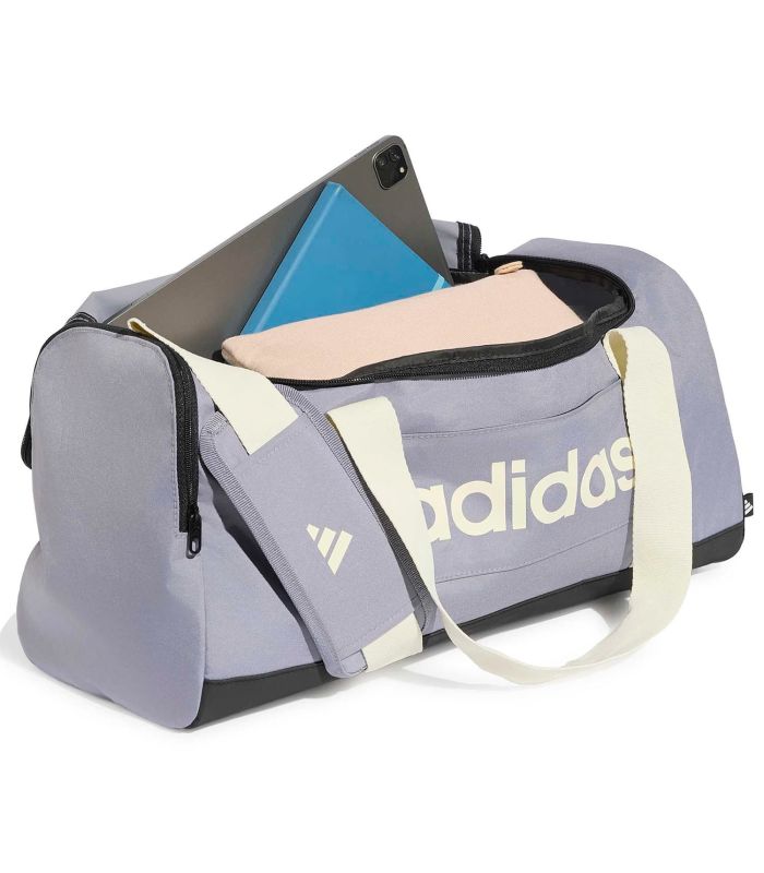 Adidas Bolsa de Deporte Pequeña Linear Morado | almohadilla