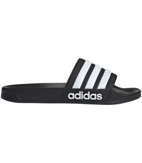 Chanclas unisex Adidas Adilette Shower negras con amortiguación Cloudfoam para ducha y piscina