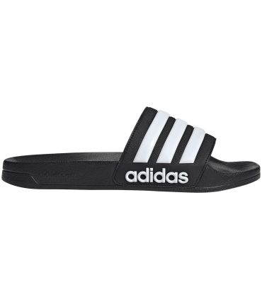 Chanclas unisex Adidas Adilette Shower negras con amortiguación Cloudfoam para ducha y piscina